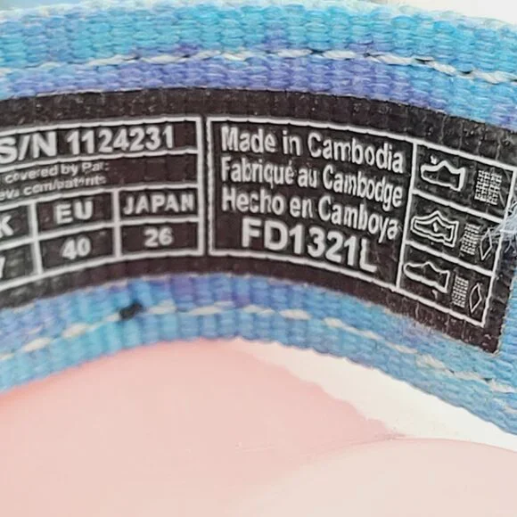 Teva Women's Blue Original Universal Tie-Dye 1124231 Sport Sandals Size US 9 - Picture 8 of 9